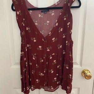 Button down tank top
